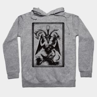 Baphomet lp guitar black transparent Hoodie